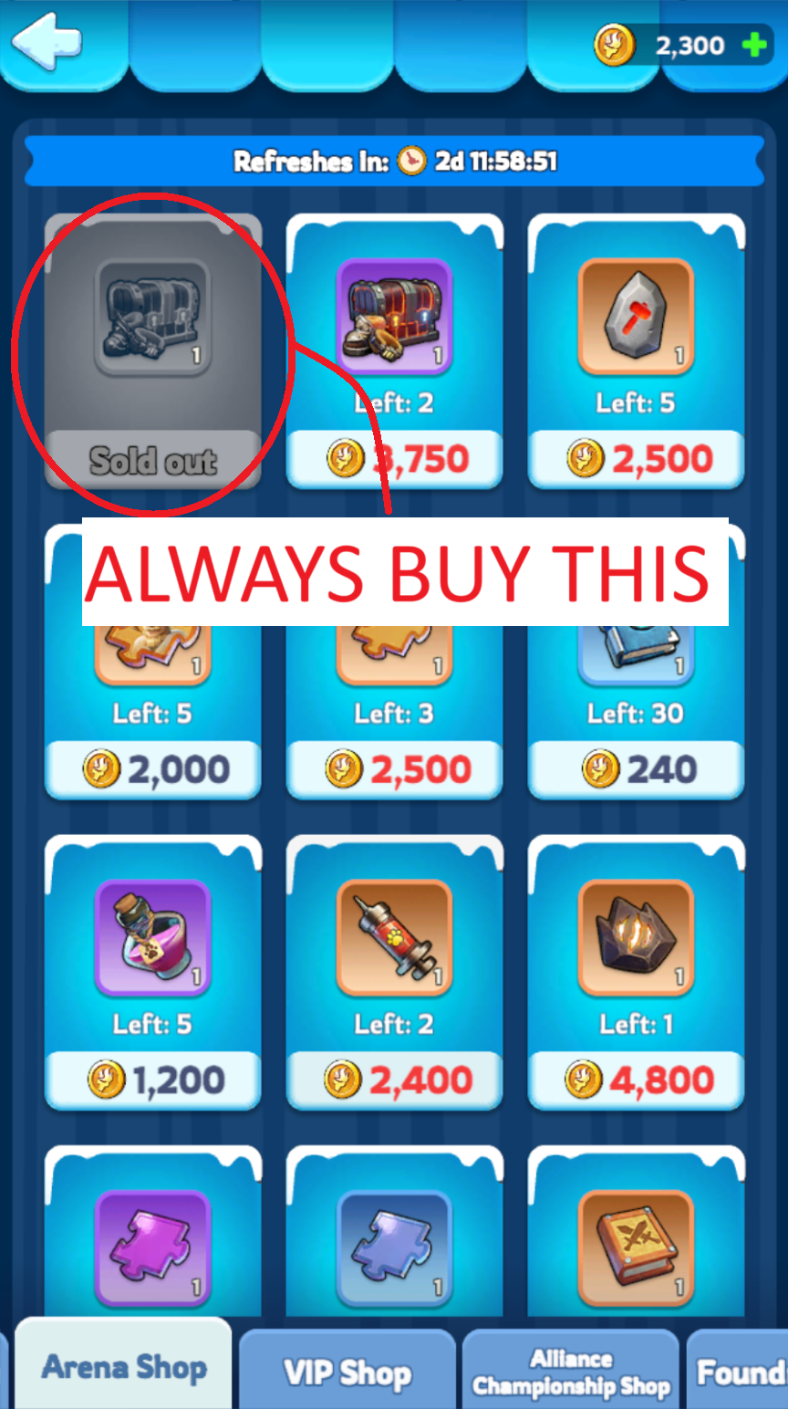 Arena Shop - Custom Mythic Hero Gear Chest